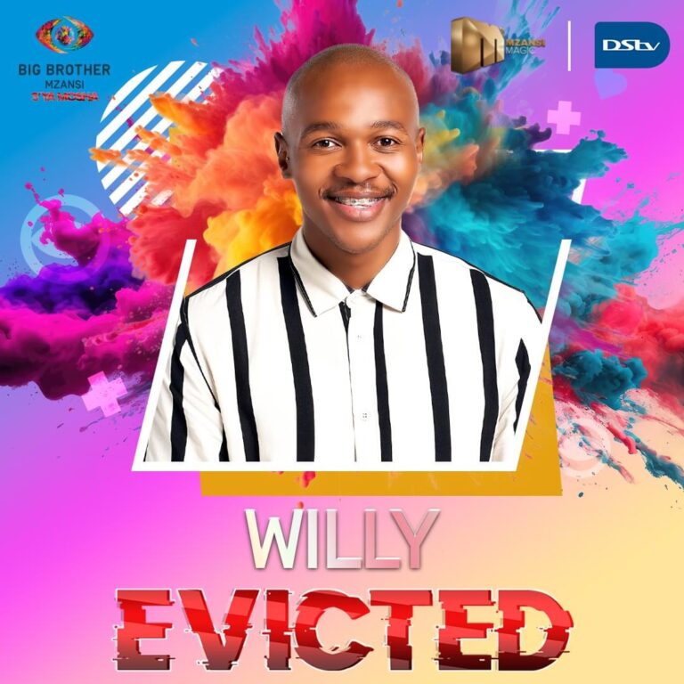 Willy evicted from Big Brother Mzansi house