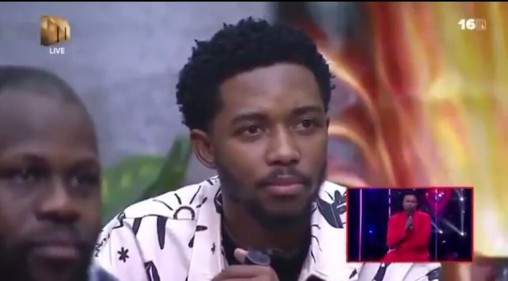 Sweet Guluva during the live eviction show